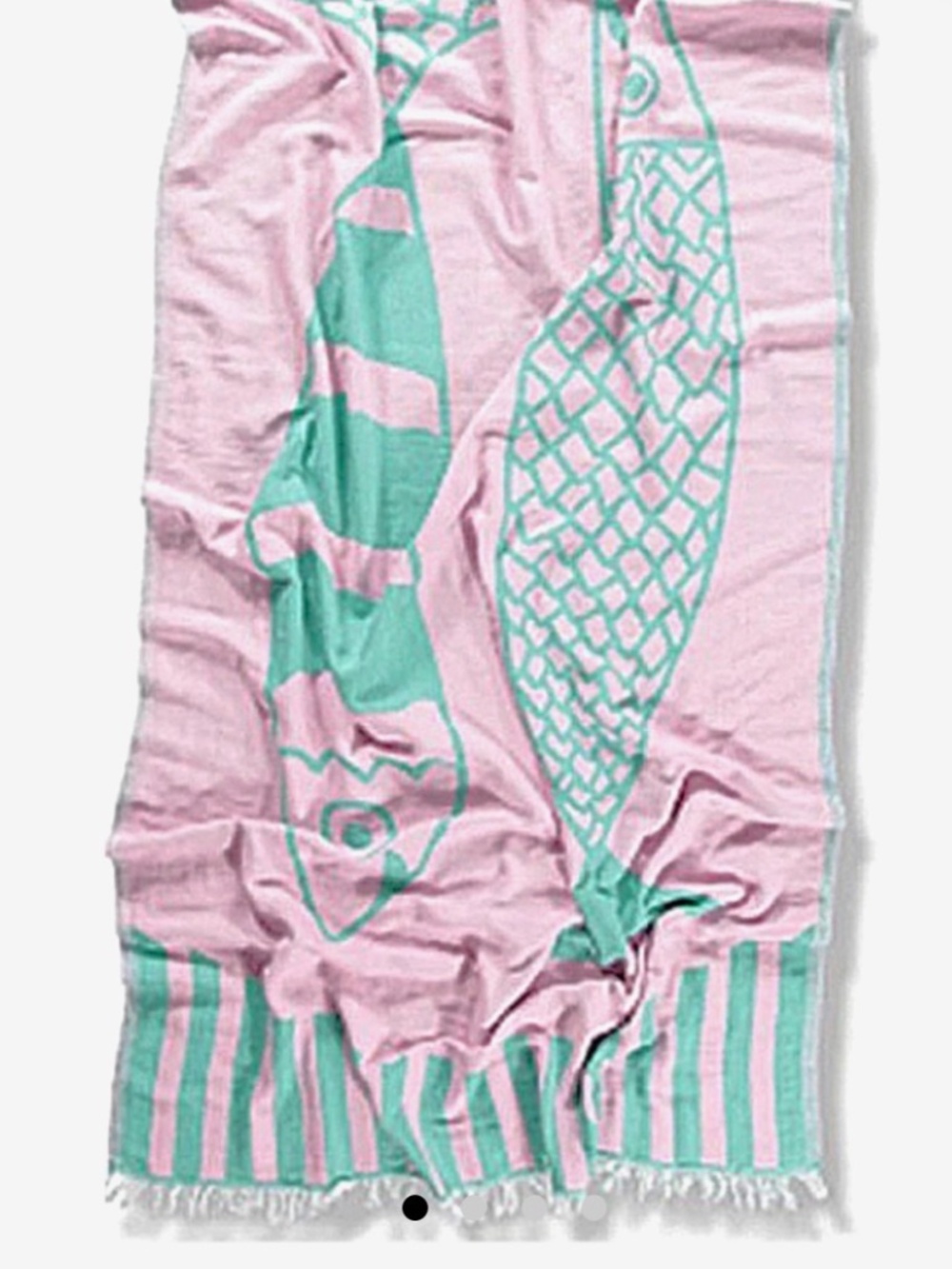 NWT NOVELTY DOUBLE FISH TURKISH TOWEL